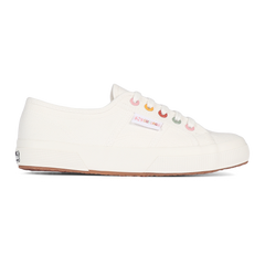 Superga 2750 Rainbow Eyelets White Avorio Groovy