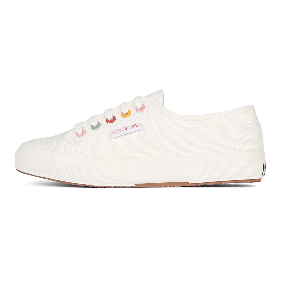 Superga 2750 Rainbow Eyelets White Avorio Groovy