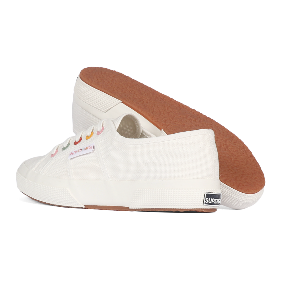 Superga 2750 Rainbow Eyelets White Avorio Groovy