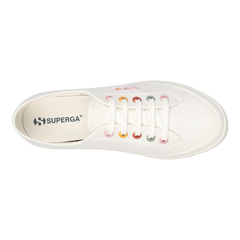 Superga 2750 Rainbow Eyelets White Avorio Groovy