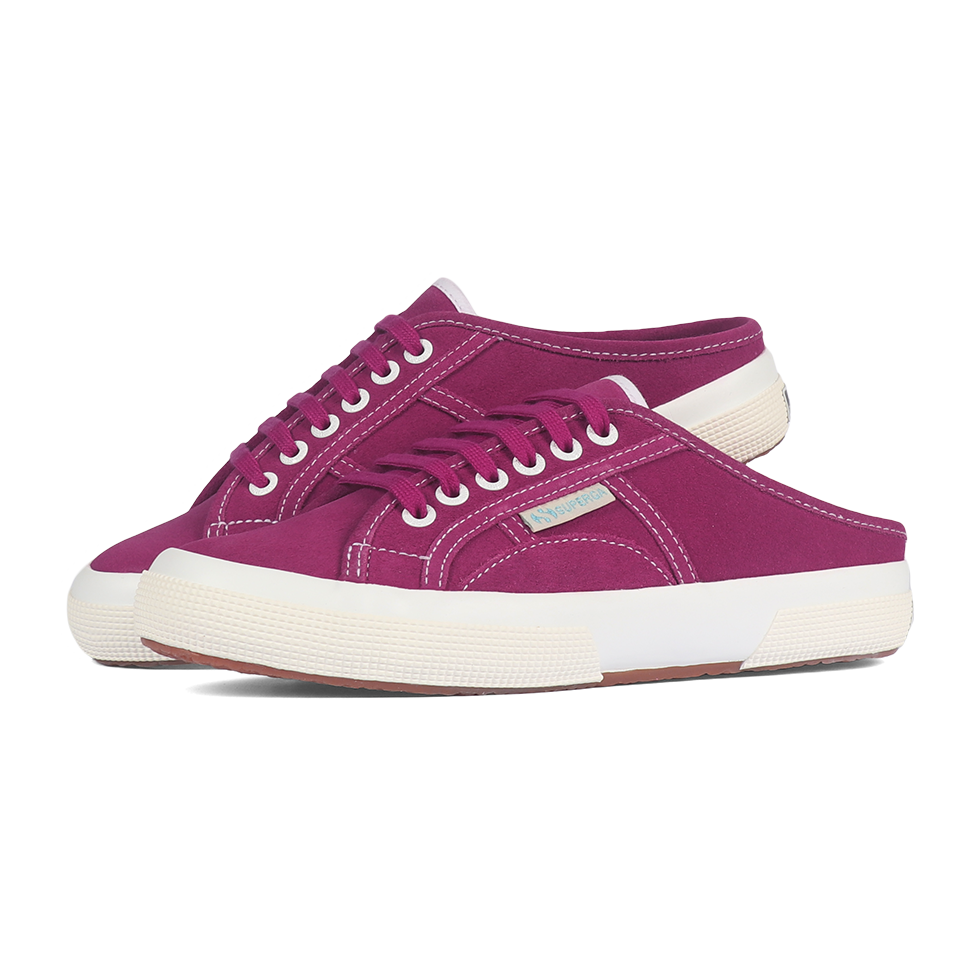 Superga X Motherchuckers 2402 Suede Mule Fuchsia Orchid