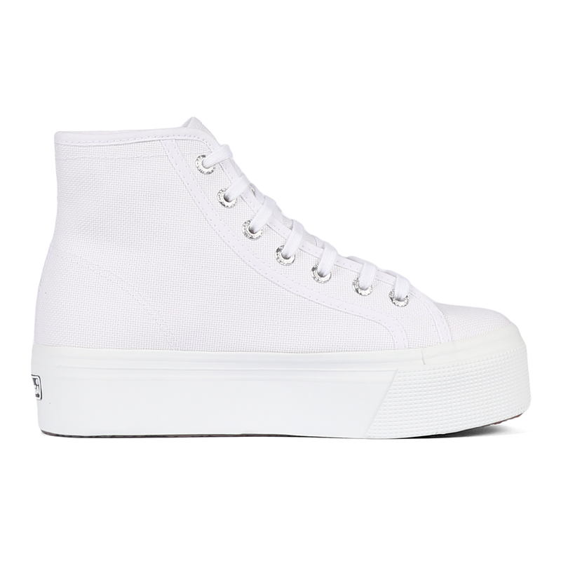 White platform sneakers high best sale top