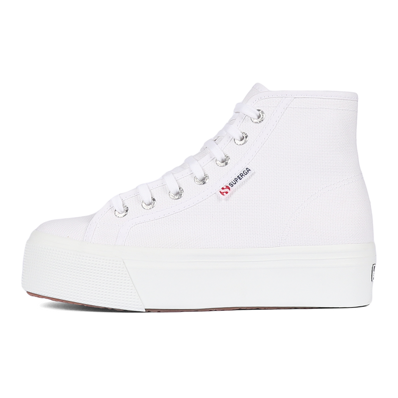 White leather 2025 platform superga