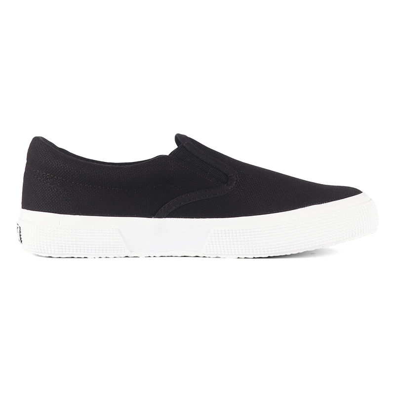 Superga black 2025 slip on
