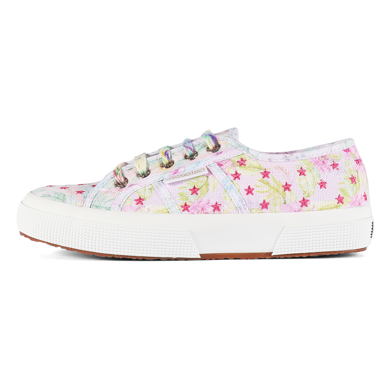 Superga X LoveShackFancy 2750 Flowers and Embroidery Island Storm