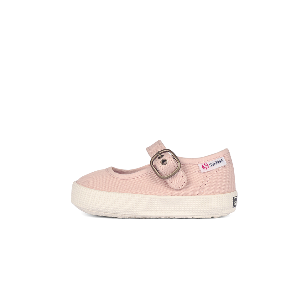 Superga 2452 Junior Mary Jane Pink Skin Full Avorio