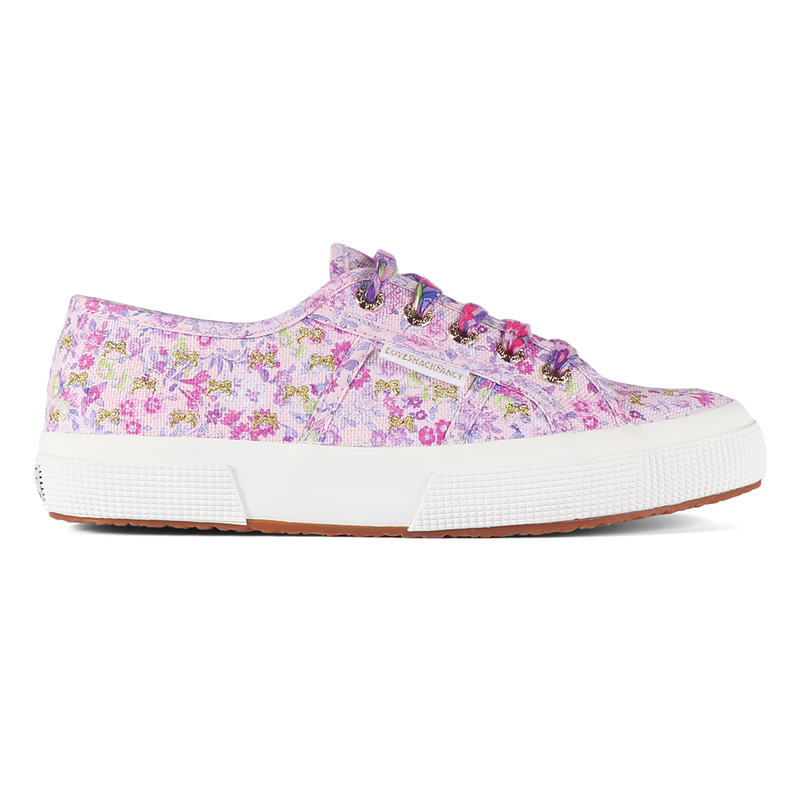 Superga X LoveShackFancy 2750 Flowers & Embroidery Misty Lilac