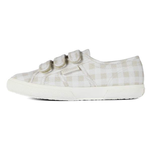 Superga X Drea Chong 2345 Strap Print Beige Check Superga