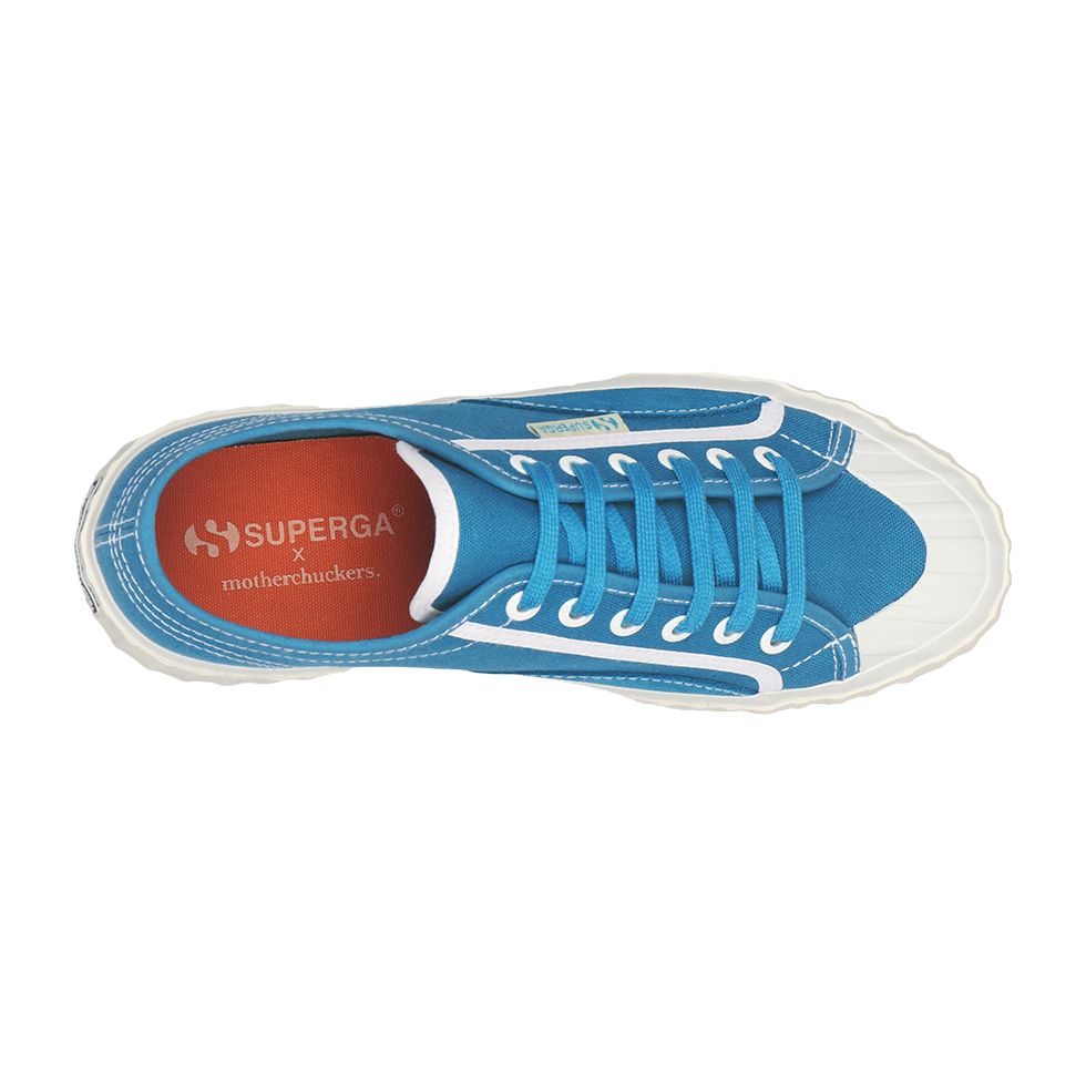 Superga X Motherchuckers 2630 Stripe Blue Neptune