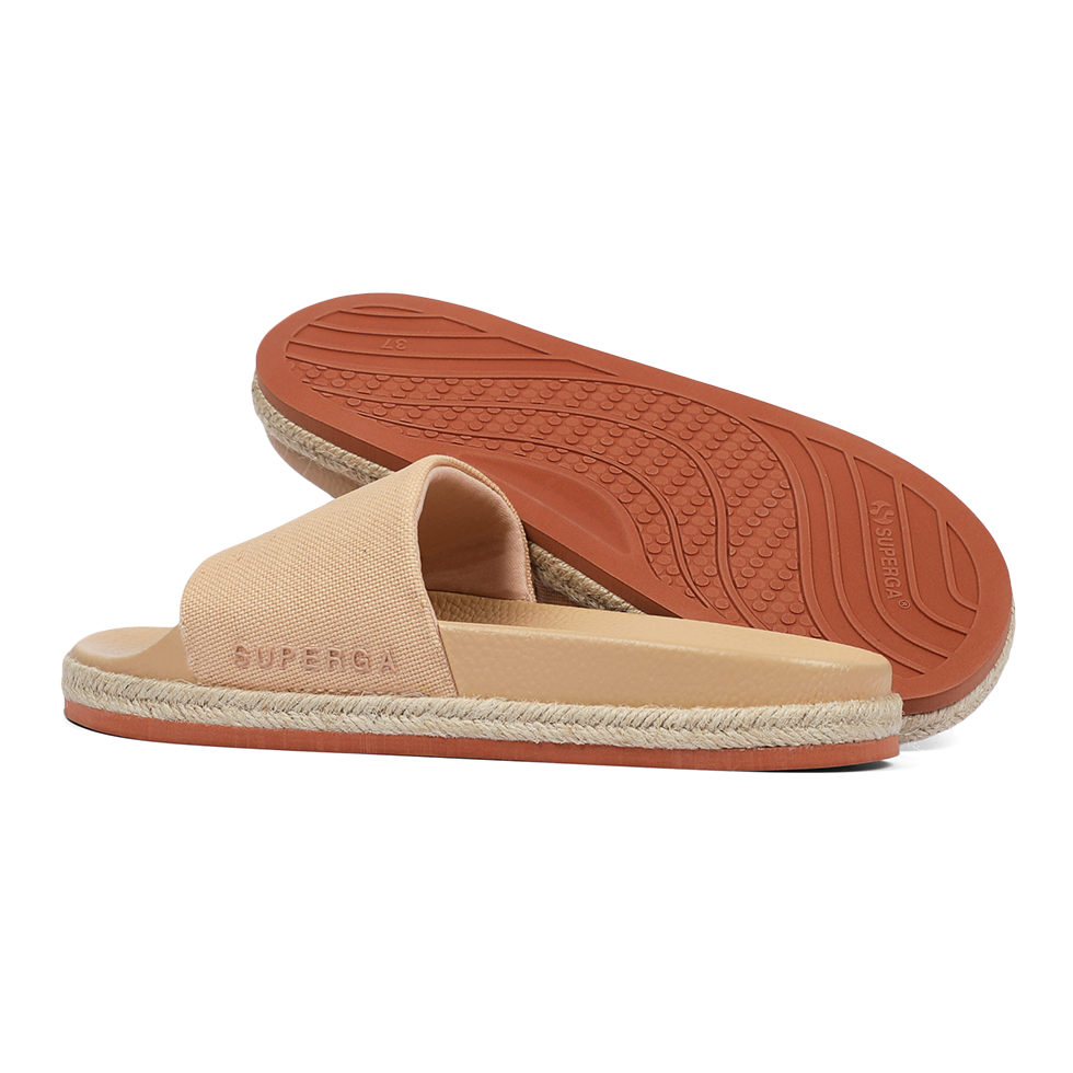 Superga 1908 Slides Organic Rope Mangosteen