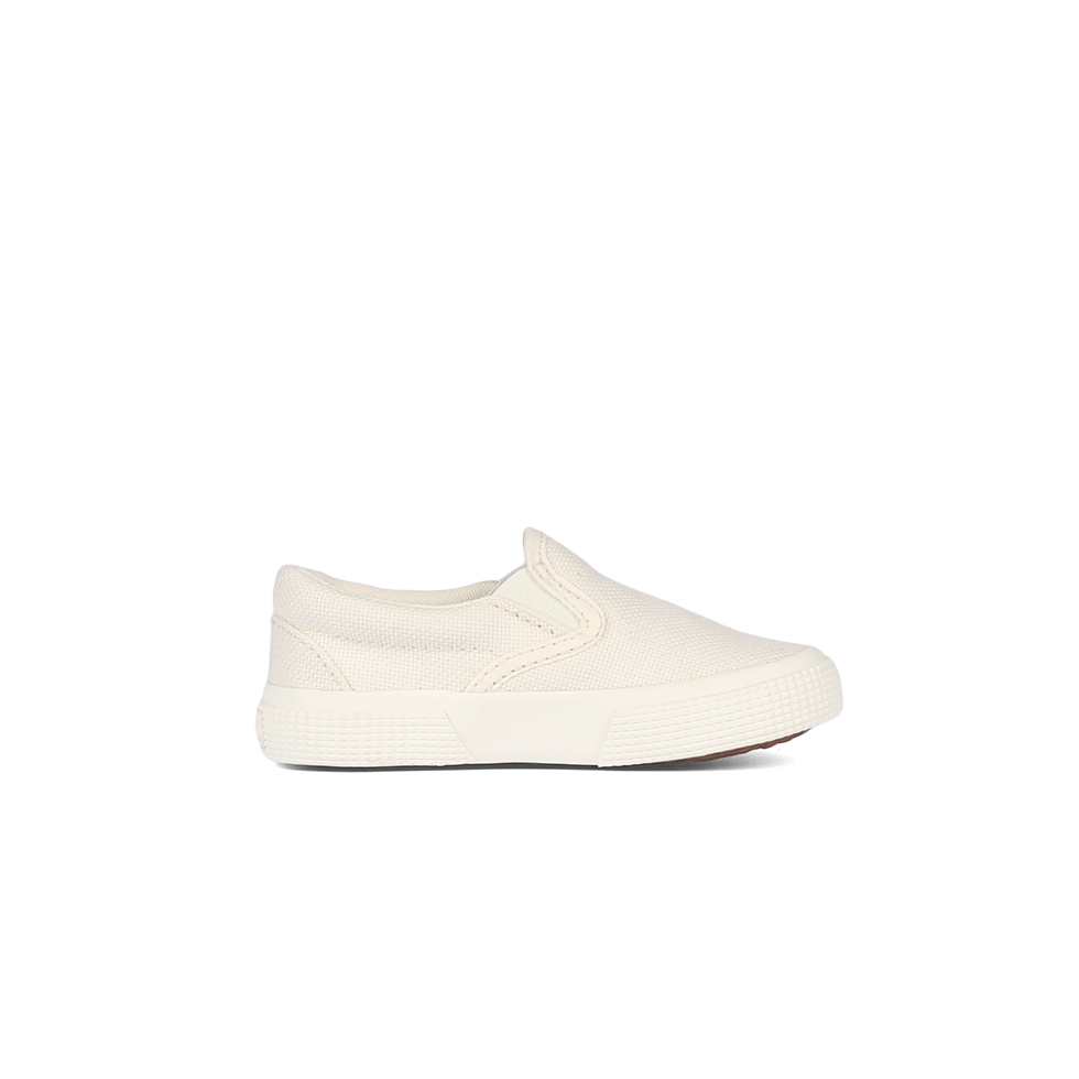 Superga 2350 Junior Slip On Organic Canvas Natural Dye Weeds