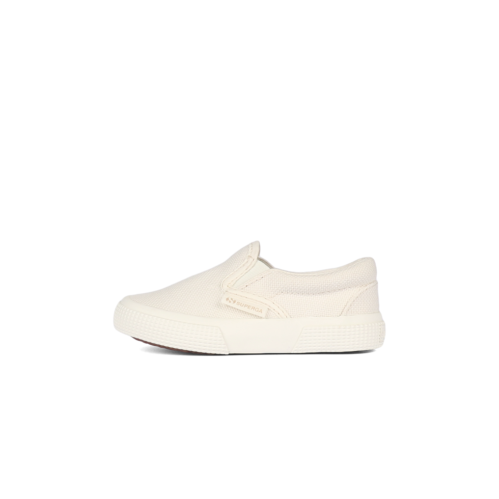 Superga 2350 Junior Slip On Organic Canvas Natural Dye Weeds