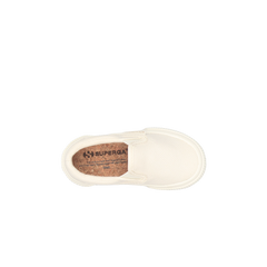 Superga 2350 Junior Slip On Organic Canvas Natural Dye Weeds