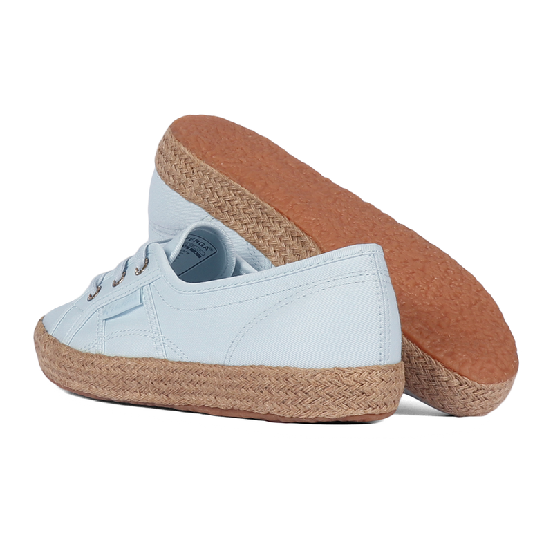 Superga 2345 Ballerina Espadrille Blue Light Gold Superga Singapore