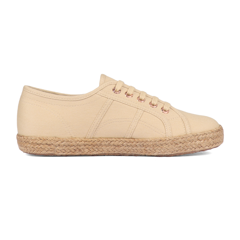 Superga 2750 Espadrille Beige Sand Rose Gold