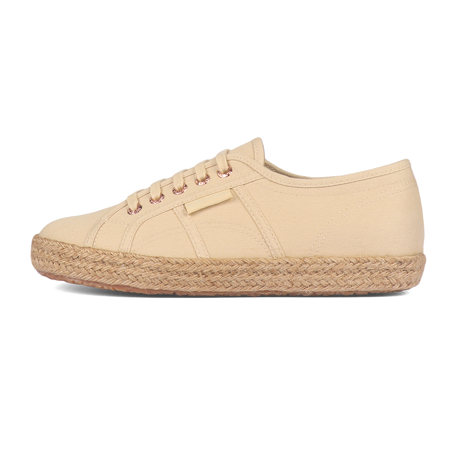 スニーカー SUPERGA Men Sneakers S8161SWAY3 Beige Superga Men's 2750 Organic Canvas Sneakers in Beige Raw Superga
