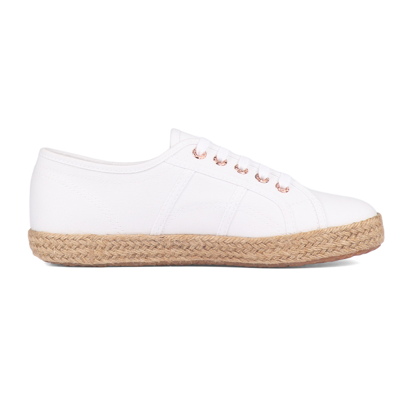 Superga 2750 Espadrille White Rose Gold