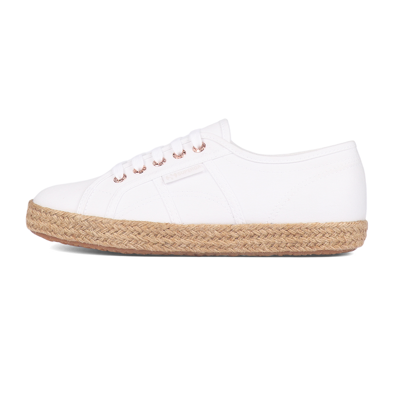 White 2025 espadrille sneakers
