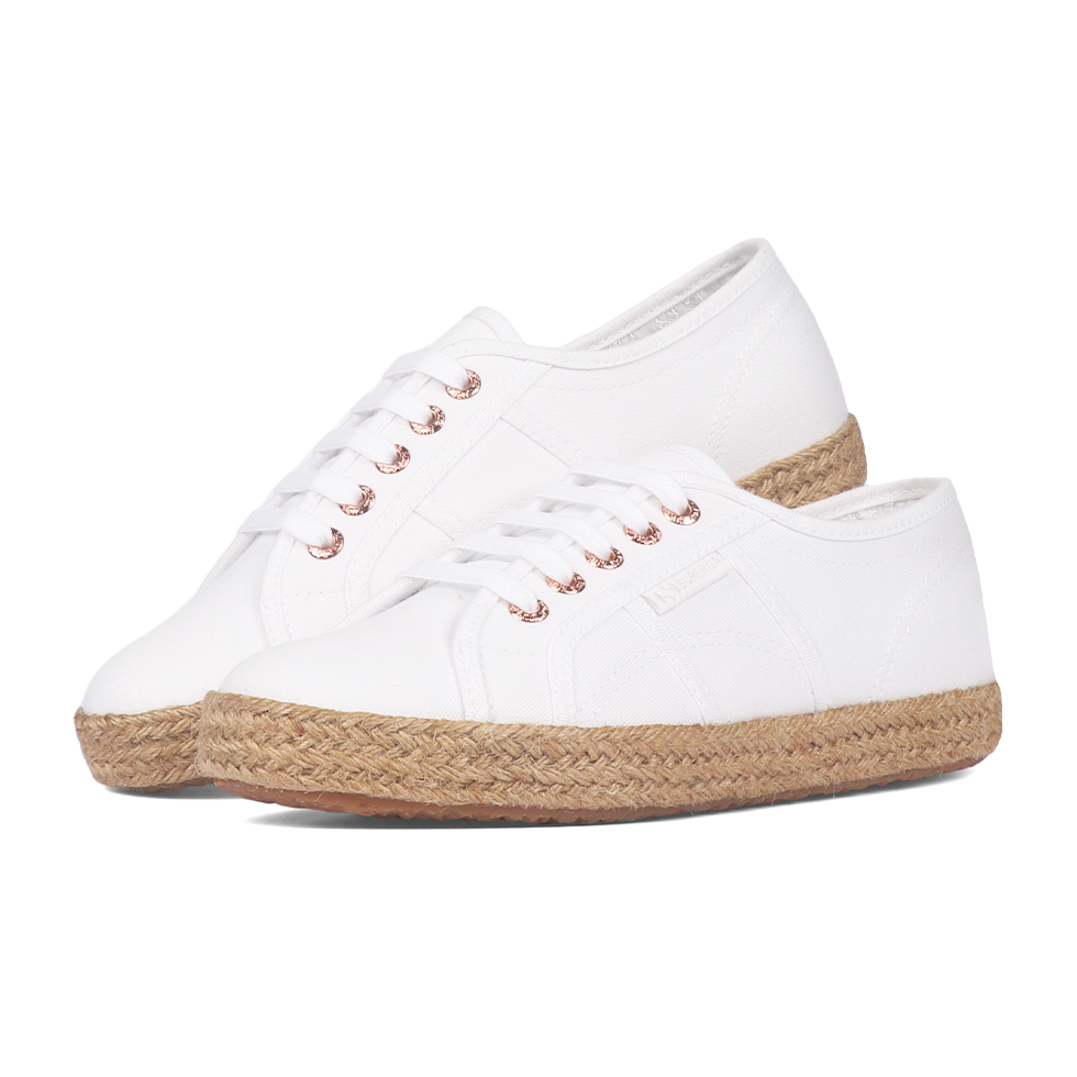 Superga 2750 Espadrille White Rose Gold