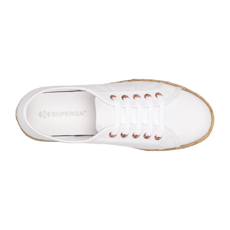 Superga 2750 Espadrille White Rose Gold