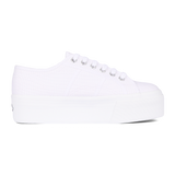 White leather 2025 platform superga