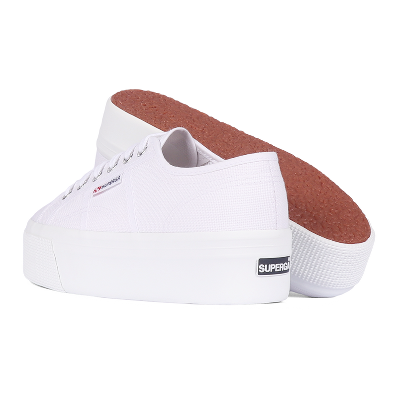 Superga 2025 white flatforms
