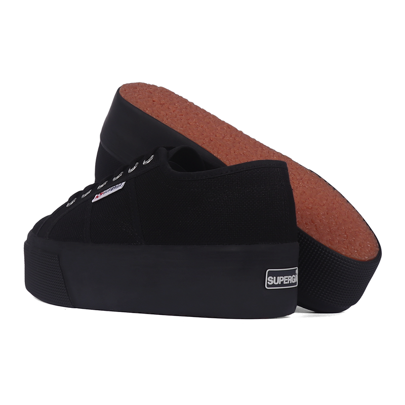 Superga clearance black flatforms