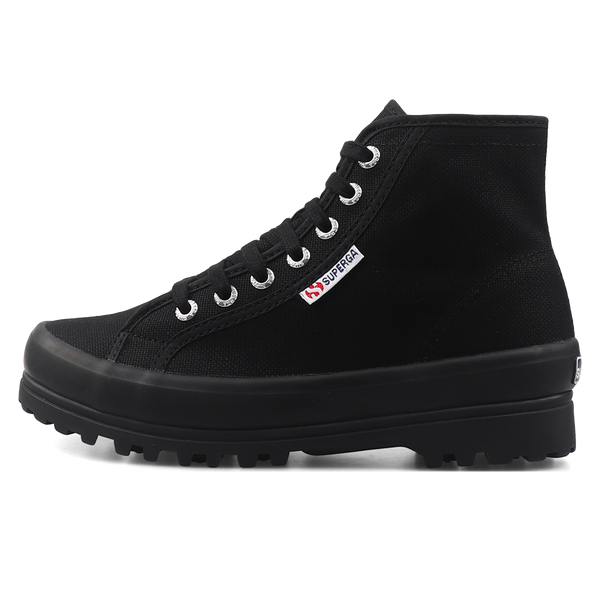 Superga black high sales tops