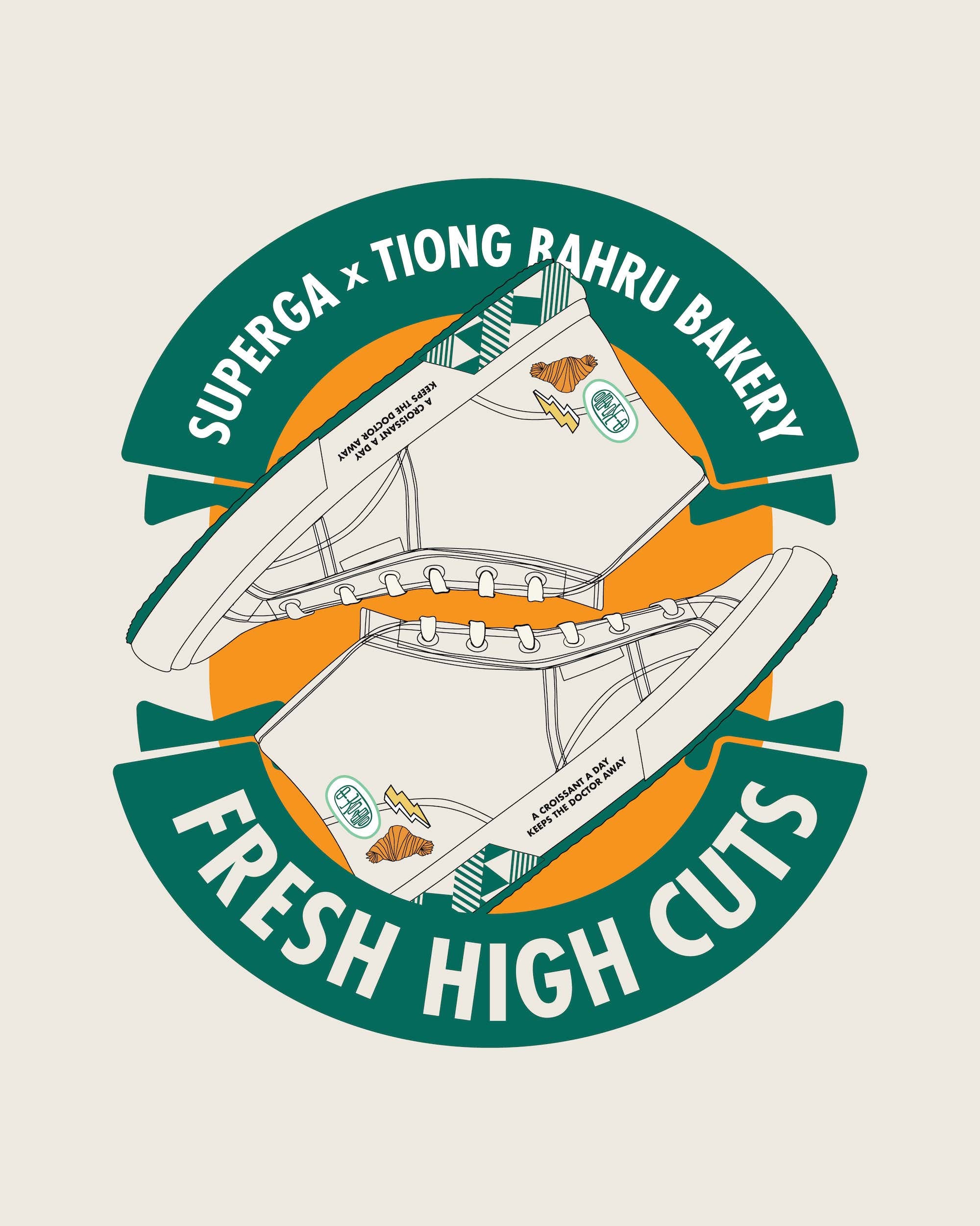 Superga x Tiong Bahru Bakery 2795 Embroidery Patches